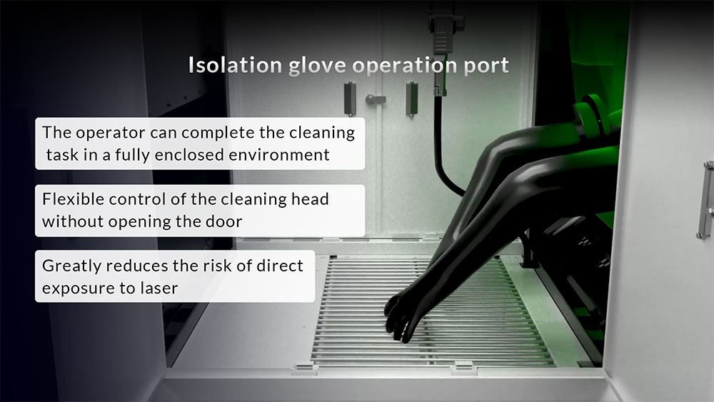 enclosed laser cleaning machine operation plate