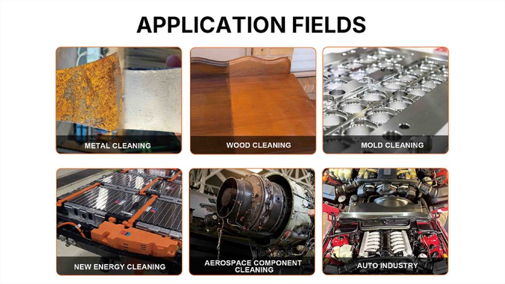 300w laser cleaning rust removal application
