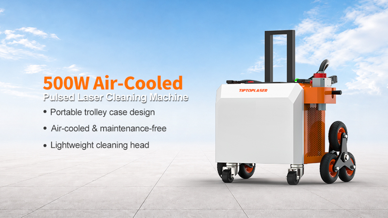 500w pulse triangle wheel portable laser cleaning machine