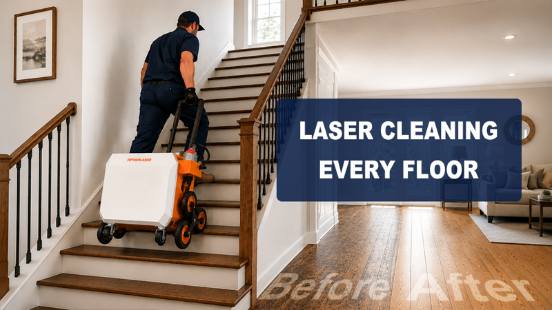 500w triangle wheel laser cleaner perfomance