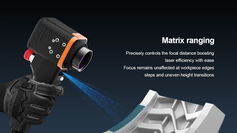 ultra compact laser cleaning machine head